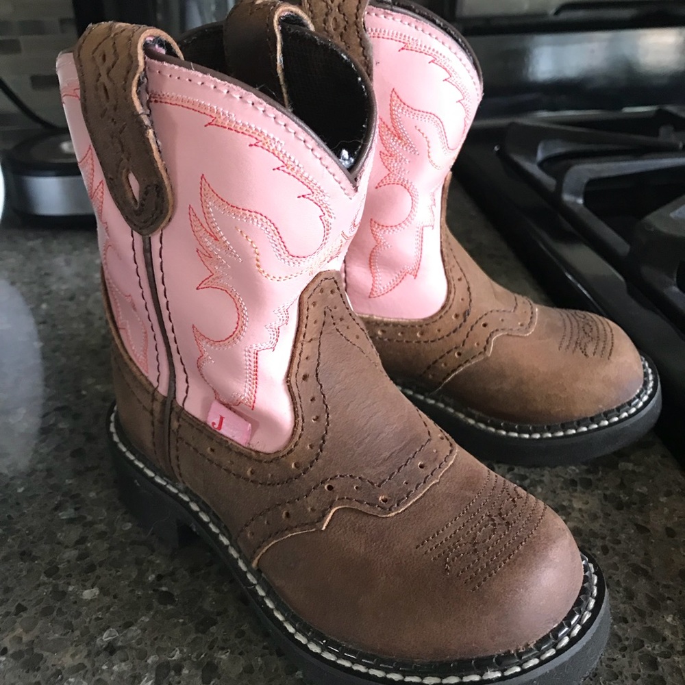 Justin cowgirl toddler boots